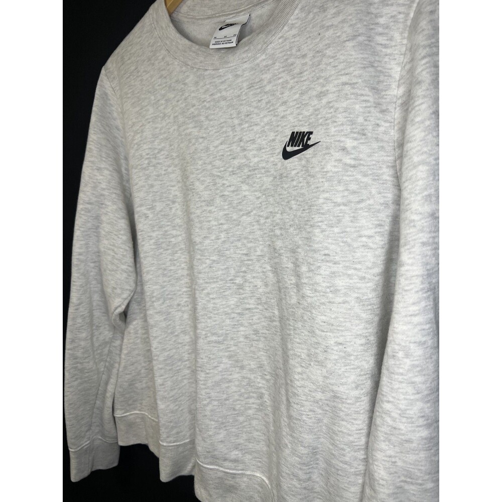 Nike Sportswear Pullover sweatshirt BV2662-100 light gray Black logo size Men XL - Picture 3 of 7